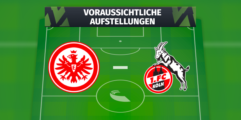 Eintracht Frankfurt – 1. FC Köln: Die voraussichtlichen Aufstellungen